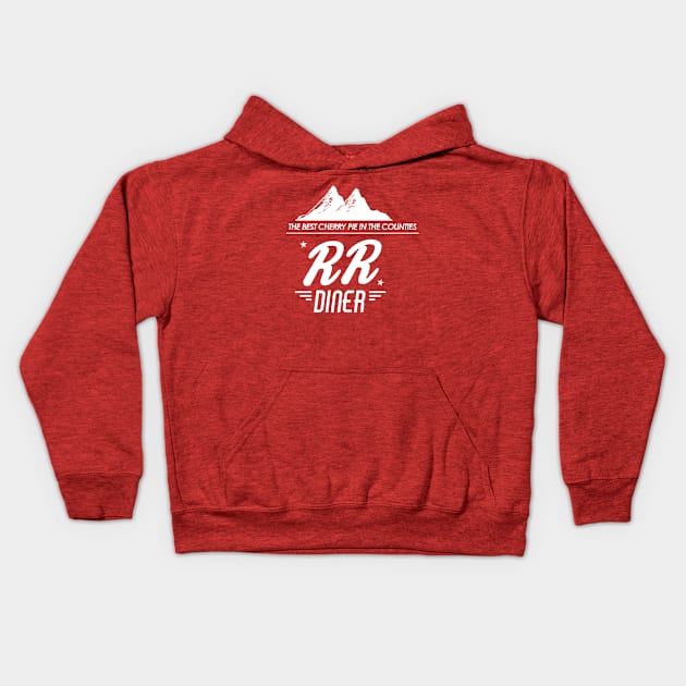 Twin Peaks Cherry Pie RR Diner Kids Hoodie by Rebus28